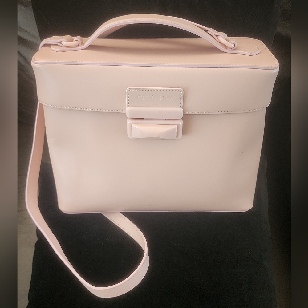 NWOT Gia Borghini Leather Cross Body Bag PINK